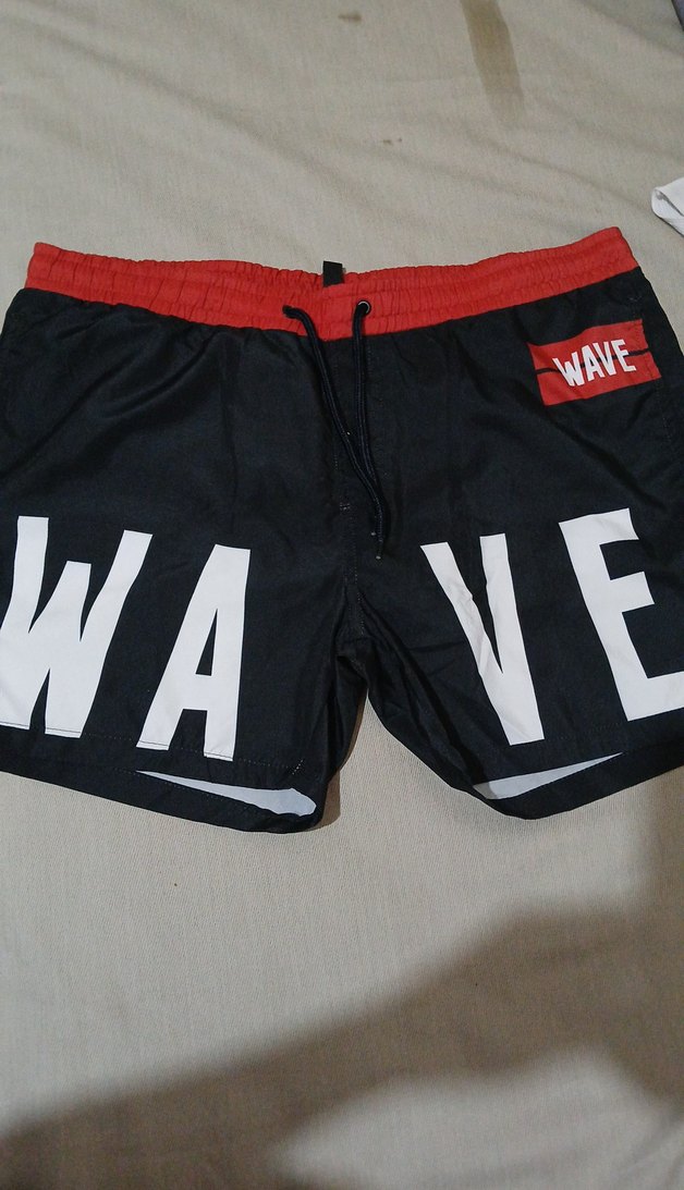 Siyah Baskılı Mini Erkek Şort - Görsel 2