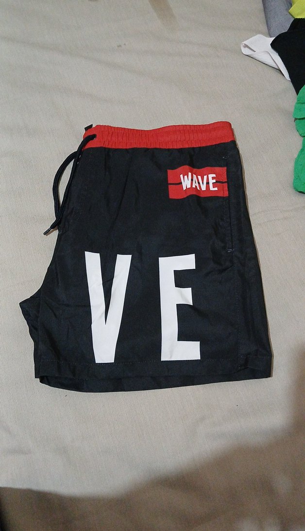 Siyah Baskılı Mini Erkek Şort - Görsel 4