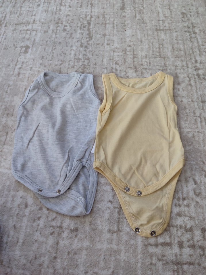 Kahverengi Örme Askısız Bebek Body - Görsel 2