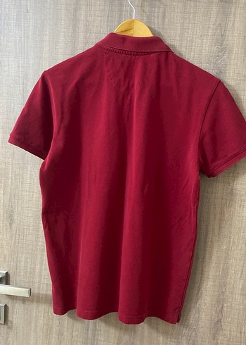 l Beden Bordo Düğmeli Erkek Polo Tişört
