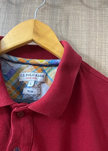 U.S Polo Assn. Bordo Düğmeli Erkek Polo Tişört