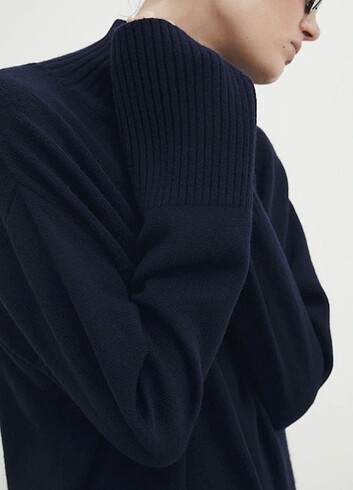 universal Beden lacivert Renk Massimo Dutti Kazak Kısa Elbise Tunik Lacivert 