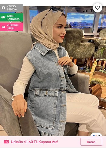 Yelek kot ceket - Görsel 3