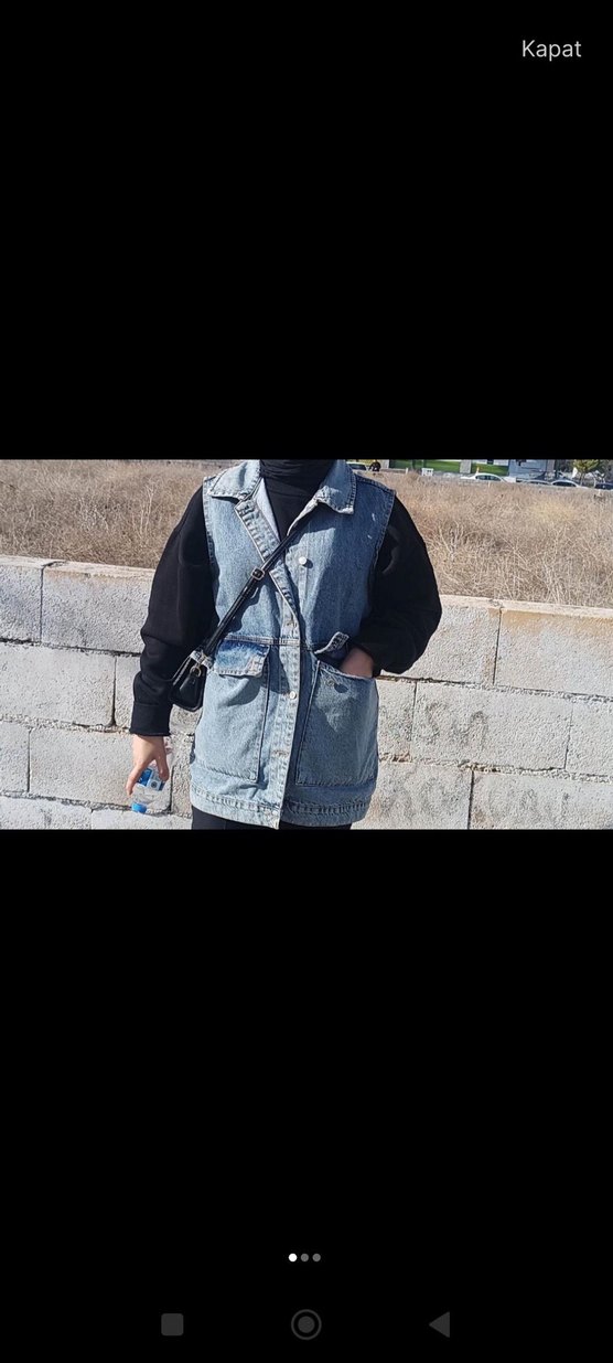 Yelek kot ceket - Görsel 2