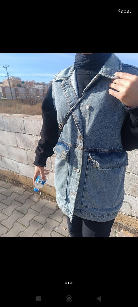 Yelek kot ceket - Görsel 4