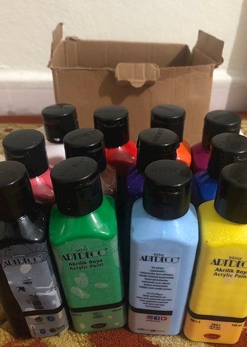 Addico Çok Renkli Akrilik Boya Seti