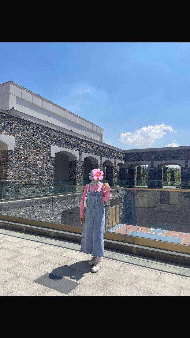 Mavi uzun tulum - Görsel 3