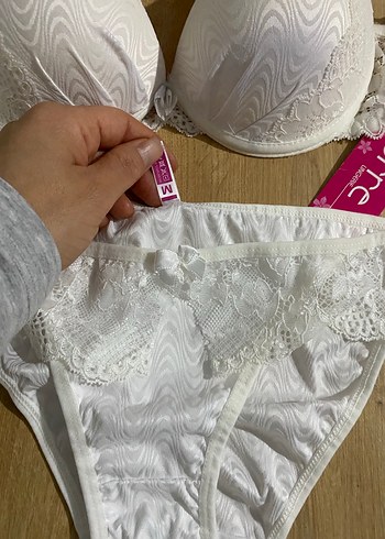 Beyaz Bohem Mini Sütyen Takımı - Görsel 2