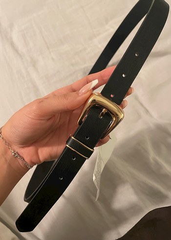 Zara Siyah Deri Tokalı Kadın Kemer - Görsel 2