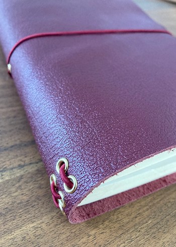  Beden Bordo Deri A5 Defter Kılıfı