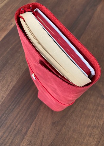  Kırmızı Deri Defter Kılıfı A5