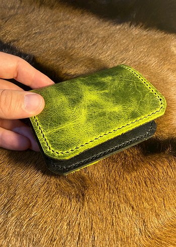 Siyah / Yeşil Erkek Cüzdanı - Görsel 3