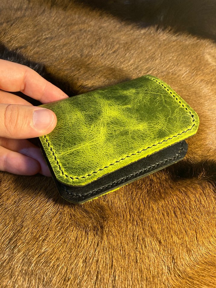 Siyah / Yeşil Erkek Cüzdanı - Görsel 3