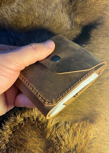 Kahverengi Vintage Bohem Erkek Cüzdanı - Görsel 5