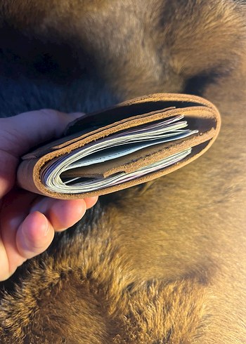 Kahverengi Vintage Bohem Erkek Cüzdanı - Görsel 4