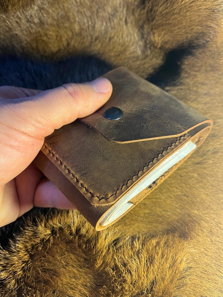 Kahverengi Vintage Bohem Erkek Cüzdanı - Görsel 5