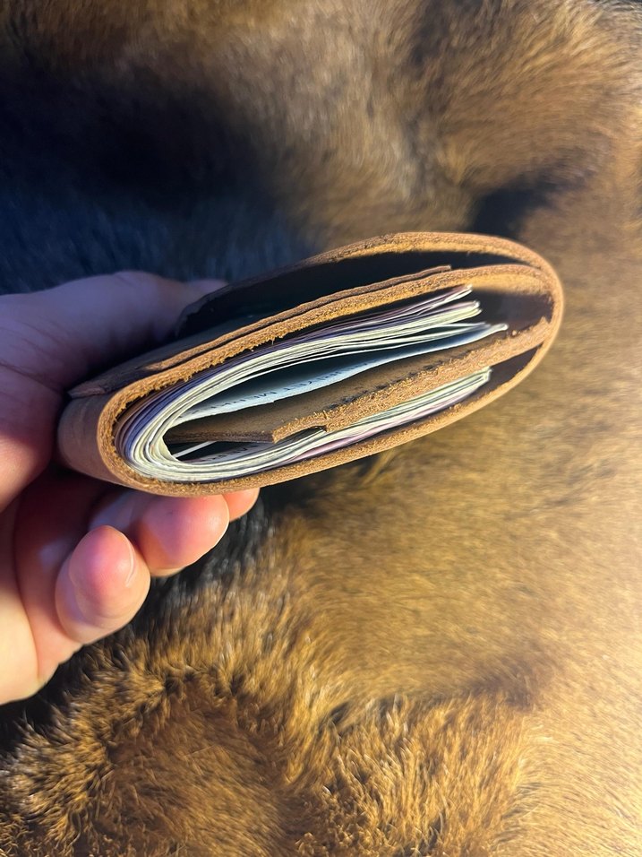 Kahverengi Vintage Bohem Erkek Cüzdanı - Görsel 4