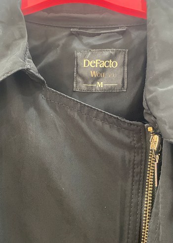 Defacto Siyah Kadın Kuşaklı Midi Trençkot