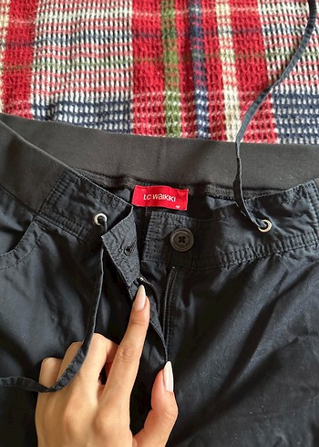 LC Waikiki Siyah Kadın Kumaş Pantolon