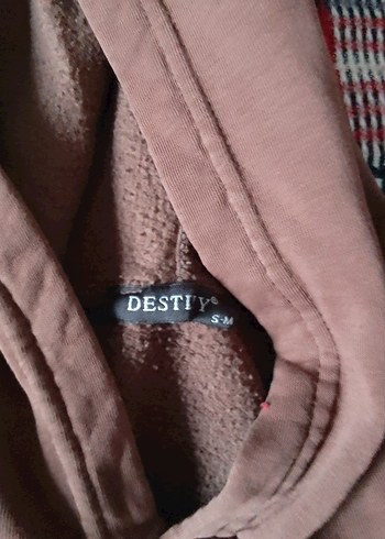 Kapüşonlu Kahverengi Sweatshirt
