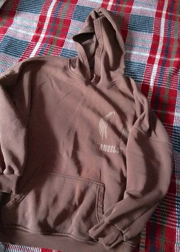 Diğer Kapüşonlu Kahverengi Sweatshirt