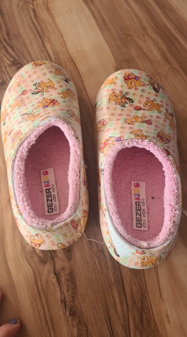 Kız çocuk içi yünlü terlik - Görsel 2