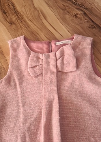 Pembe Kolsuz Kız Çocuk Elbise - Görsel 4