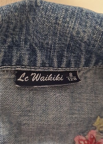 Nakışlı Bohem Mavi Denim Ceket - Görsel 2