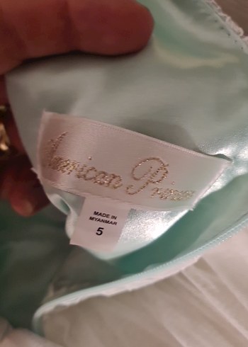 Kız Çocuk Beyaz Dantelli Klasik Elbise - Görsel 3