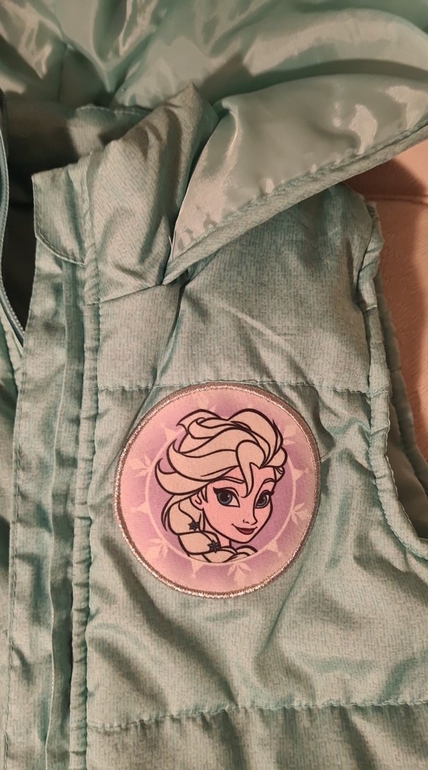 Kız Çocuk Turkuaz Kapüşonlu Fermuarlı Yelek - Görsel 2