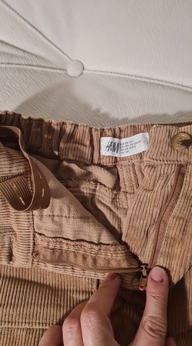 Açık kahve Süet etek - Görsel 2