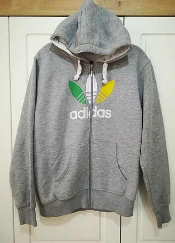 Adidas Gri XL beden kopişonlu Hırka