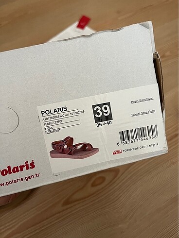 39 Beden kahverengi Renk Polaris kadın sandalet