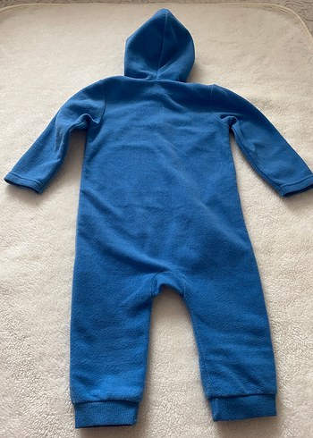 Hello Baby Erkek bebek Mavi Kapüşonlu Tulum - Görsel 6