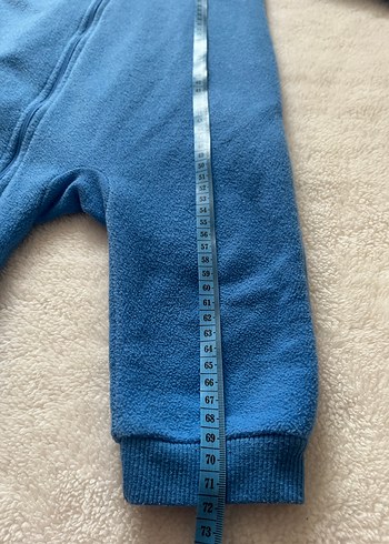 Hello Baby Erkek bebek Mavi Kapüşonlu Tulum - Görsel 5