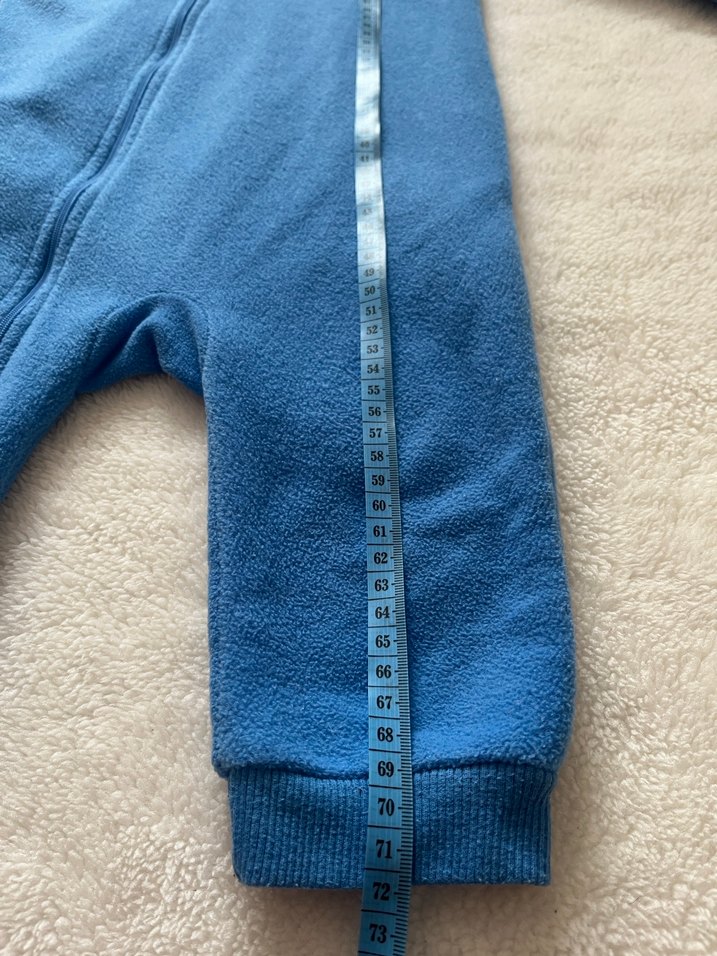 Hello Baby Erkek bebek Mavi Kapüşonlu Tulum - Görsel 5