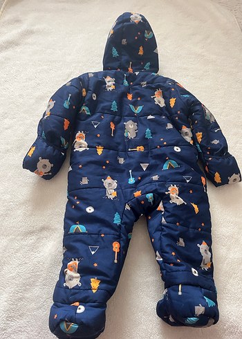 Lcw Kürklü Kapüşonlu Bebek Kayak Tulumu - Görsel 7