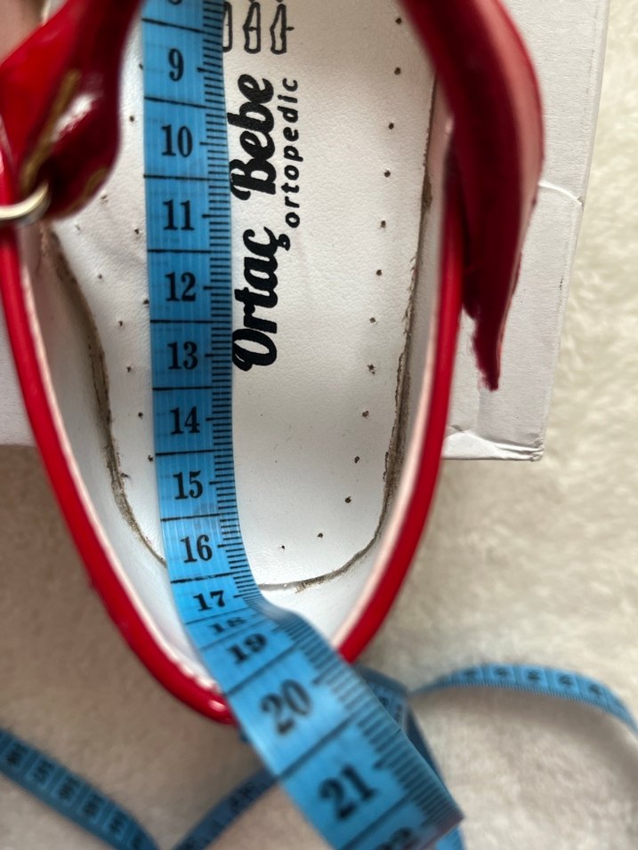 Kız Çocuk Kırmızı Fiyonklu Babet Ayakkabı - Görsel 4