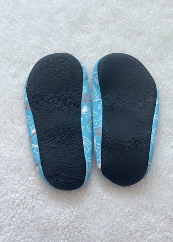 Turkuaz Desenli Bohem Çocuk Ev Ayakkabısı - Görsel 2