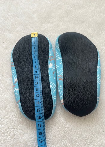 Turkuaz Desenli Bohem Çocuk Ev Ayakkabısı - Görsel 3