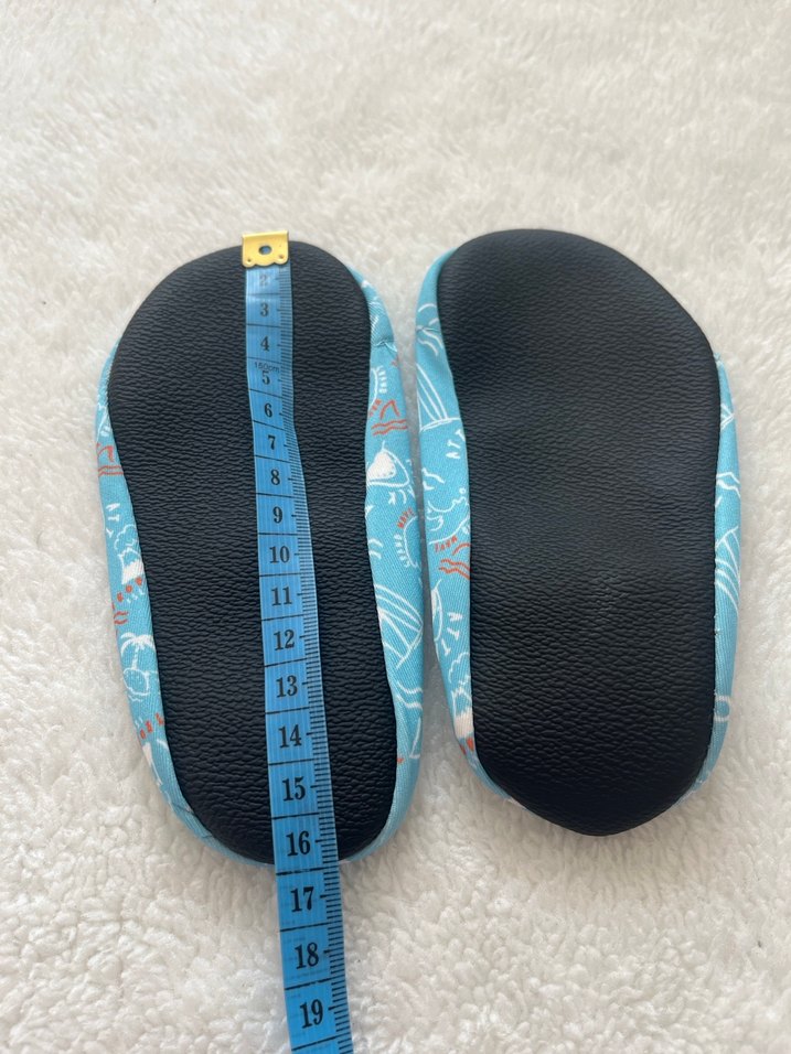 Turkuaz Desenli Bohem Çocuk Ev Ayakkabısı - Görsel 3