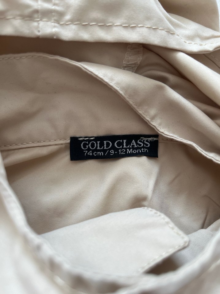 Bej Kapüşonlu Erkek Çocuk Düğmeli Kaban - Görsel 5