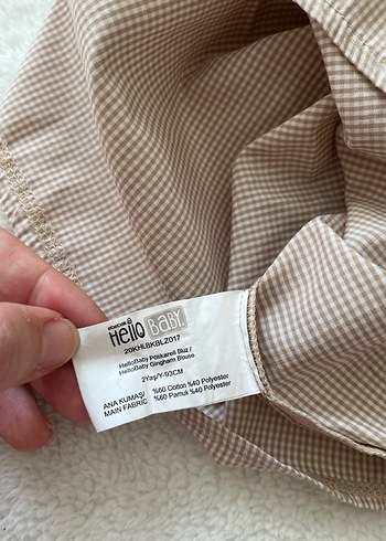 Bej Keten kız çocuk gömlek, Uzun Kollu, Salaş - Görsel 5