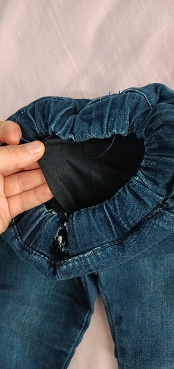 24-36 Ay Beden lacivert Renk Erkek bebek kot pantolon
