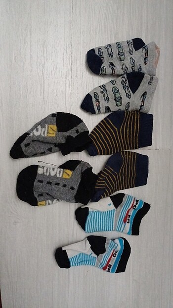 5 li karma erkek bebek çorap 