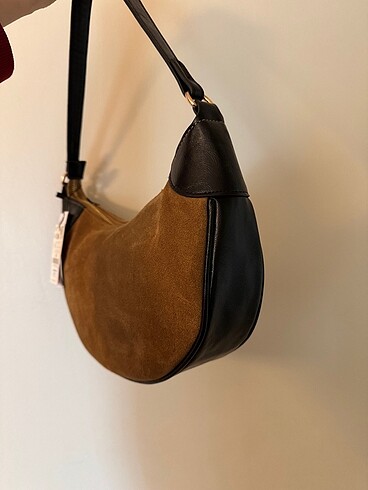 Stradivarius Süet kol çantası