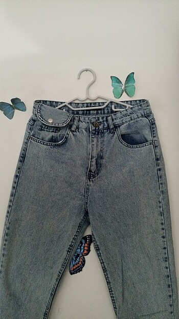 Vintage mavi jean pantolon