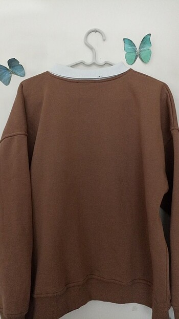 m Beden kahverengi Renk Vintage oxford oversize kazak