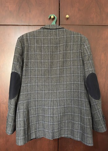 Diğer Gri Ekoseli Erkek Blazer Ceket -