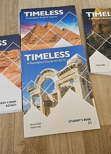A2 den C1 seviyesine kadar orjinal ingilizce kurs kitapları set